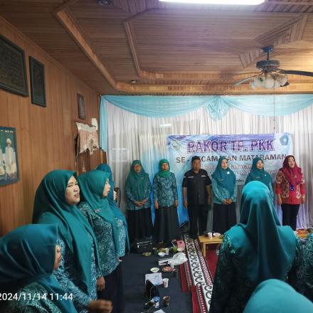 Rapat Koordinasi Tim Penggerak PKK Se-Kecamatan Mataraman