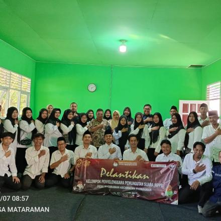 Pelantikan KPPS Desa Mataraman