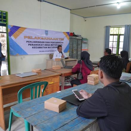 Pelaksanaan Tes Penjaringan dan Penyaringan Perangkat Desa Mataraman