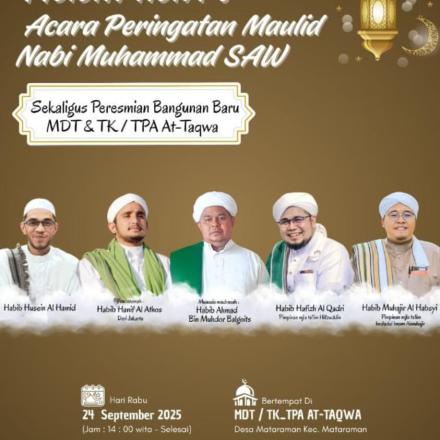 Peringatan Maulid Nabi Muhammad SAW di Madrasah At-Taqwa