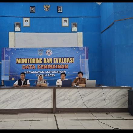Monitoring Dan Evaluasi Data Kemiskinan Se Kecamatan Mataraman