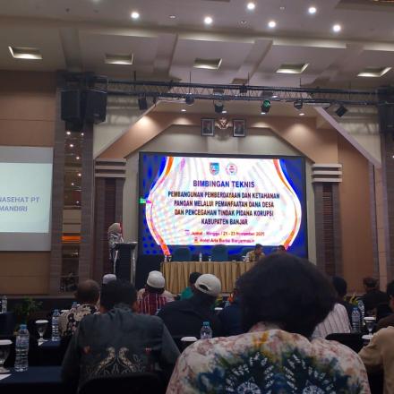 BIMTEK PEMBANGUNAN PEMBERDAYAAN DAN KETAHANAN PANGAN MELALUI PEMANFAATAN DANA DESA 2025