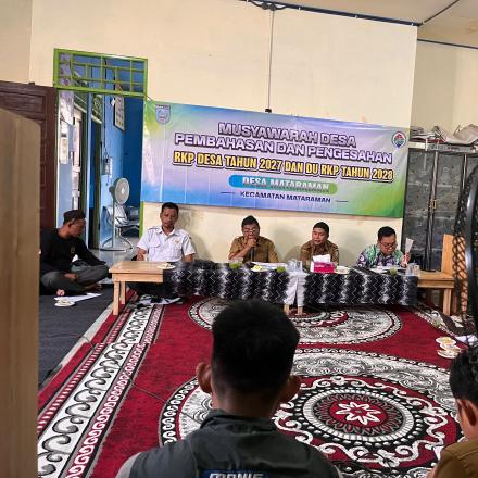 MUSREMBANG DESA PENETAPAN RKPDESA 2027 DAN DU RKP DESA MATARAMAN