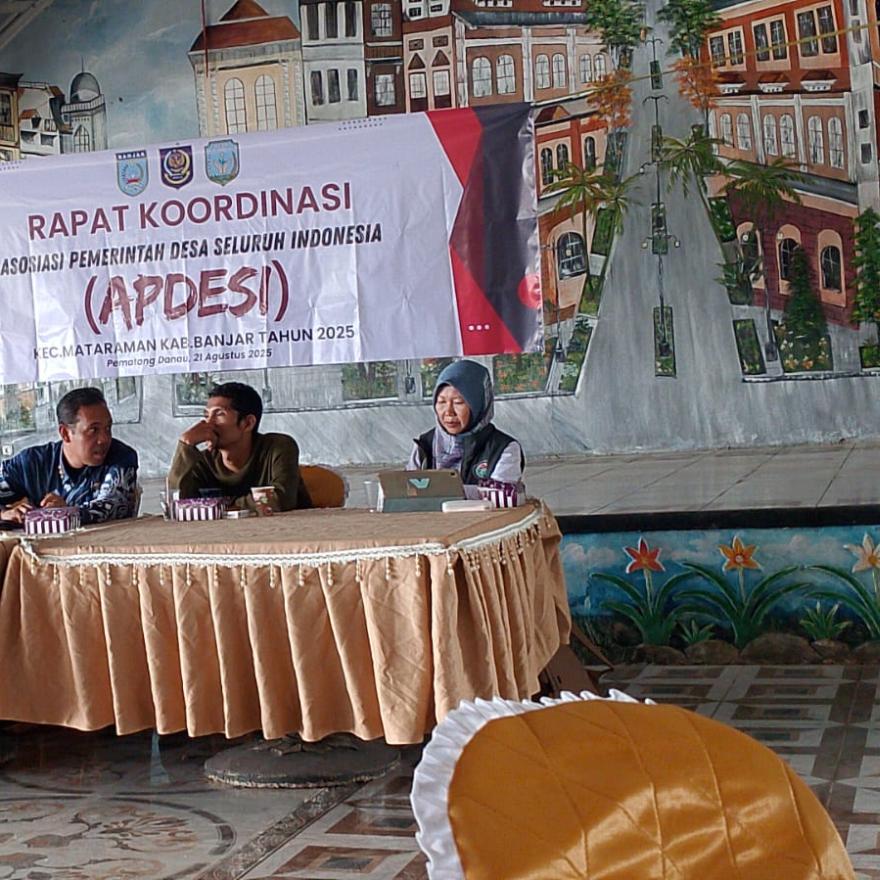 Rapat Koordinasi Apdesi Pemerintah Desa Pematang Danau