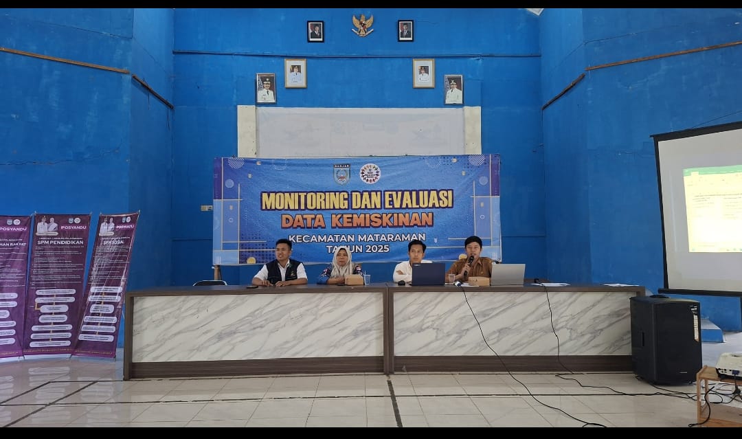 Monitoring Dan Evaluasi Data Kemiskinan Se Kecamatan Mataraman