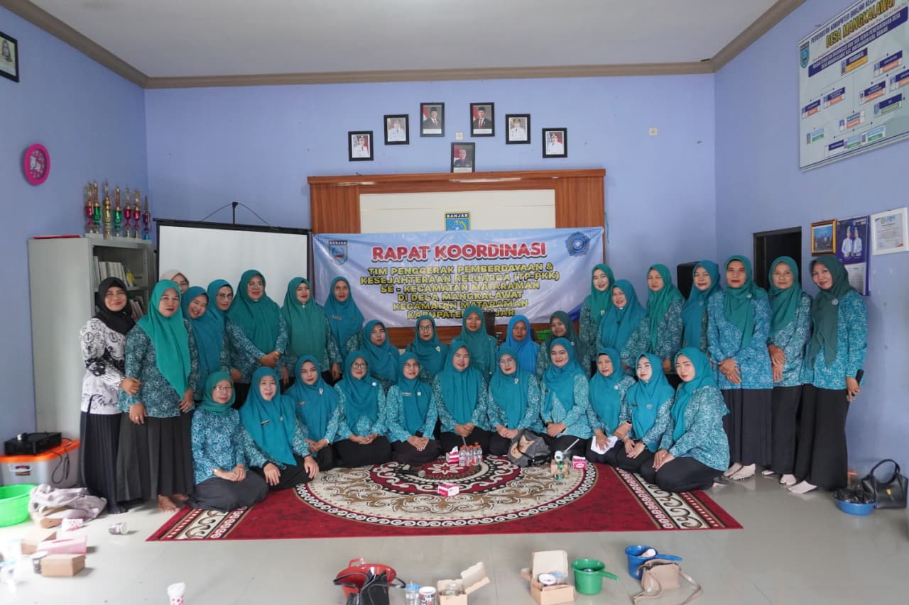 TPPK-Desa Mataraman menghadiri acara Rakor Se-Keecamatan beserta Kader di Mangkalawat 