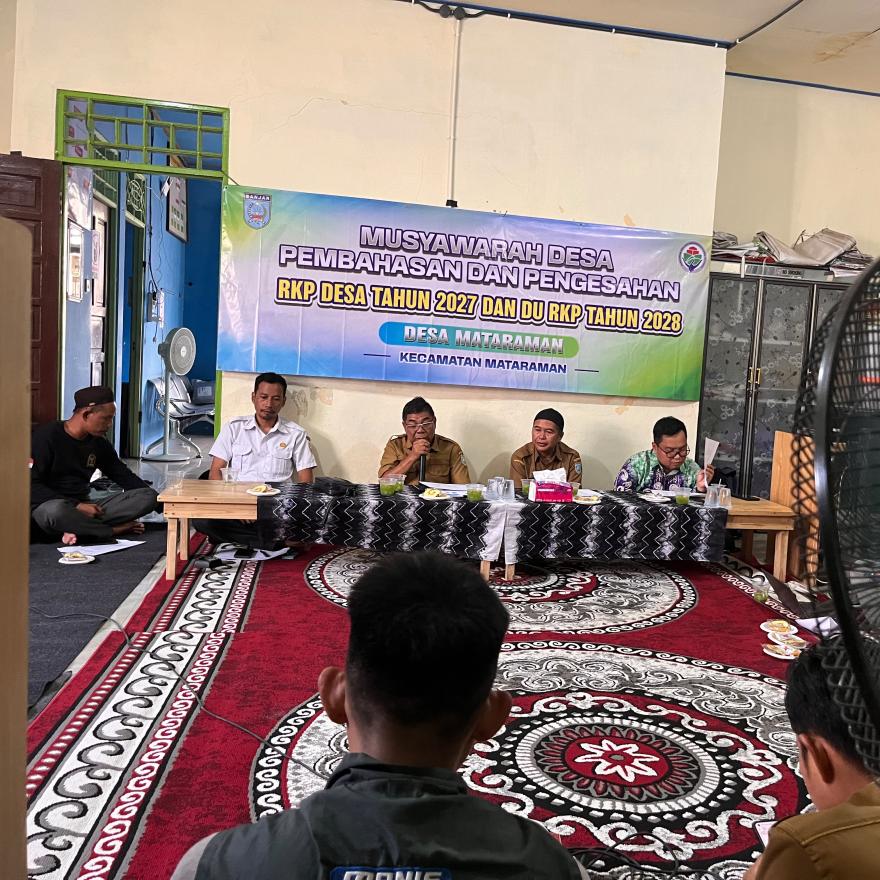 MUSREMBANG DESA PENETAPAN RKPDESA 2027 DAN DU RKP DESA MATARAMAN